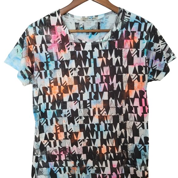 Simeon Farrar Graphic Tee Art-Inspired Print Womens Size XL Sustainable - Picture 3 of 8